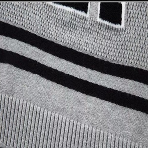 Custom LOGO <strong>Men</strong> Cotton Sweater Casual Embroidered Knitwear Pullover Football <strong>Jumper</strong> <strong>V</strong> <strong>Neck</strong> Knitted Jersey Spring Quick Pattern - Product Image 5