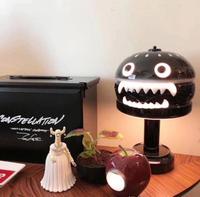 Lampe de table hamburger d'Halloween, décorations créatives, lumière nocturne hamburger pour la décoration de la maison