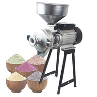 Petit moulin à grains sec et humide à double usage, moteur 3000W, pour blé, maïs, fèves de cacao, cacahuètes, graines de melon, farine, soja, à vendre