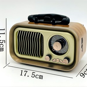Altavoz Inalámbrico Portátil Retro Personalizado de Fábrica, Radio AM FM, Ranura para Tarjeta USB TF, Batería Recargable, Diseño Vintage, para el Hogar y Viajes - Product Image 5