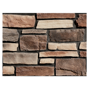 Bề mặt rắn màu đỏ gạch đá nhân tạo thiết kế hiện đại Faux tấm Tường cho bên ngoài đá Ốp bàn cắt theo kích thước - Product Image 1