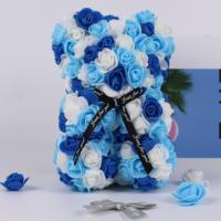 Prix d'usine, ours en peluche rose artificiel fait main en PE de 9,8 pouces/25 cm, cadeau pour la Saint-Valentin, Noël, la remise des diplômes