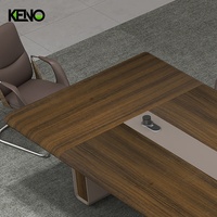 Table de réunion de luxe de 4,6 m pour 20/16 personnes, table modulaire ovale moderne en forme de U pour 12 personnes, table de salle de conférence de Foshan