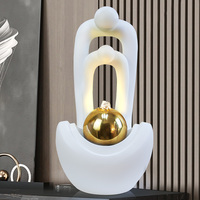 Mini Fontaine d'Intérieur Écologique Faite à la Main en Coton 100% pour Bureau et Maison, Ornements Feng Shui Cascade, Ensemble Diffuseur à Bâtonnets