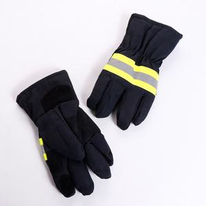 Gants de pompier à cinq doigts personnalisables, directement de l'usine, épaissis, ignifuges, isolants thermiques, accessoires d'équipement incendie - Product Image 5