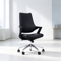 Fauteuil de Direction Exécutif Personnalisé avec Assise en Mousse, en Similicuir Moderne, Pieds Fixes, Chaise de Bureau pour Réception