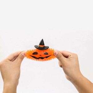 Halloween Pumpkin Character Head Squishy Soft Sensory Toy for Stress Relief and Party Fun <b>Fidget</b> Toys - Product Image 4