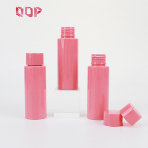 Flacon cosmétique PET rose rouge de 1 oz, 1,7 oz, 3,3 oz, conteneur haut pour sérum, shampoing, lotion, bouchon à vis, FDA, GMP, ISO, personnalisable - Product Image 3