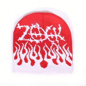 Gorros de Invierno Personalizados al por Mayor con Diseño Personalizado, Gorros de Punto Jacquard 100% Acrílico Y2K, Gorros Cálidos de Invierno con Logotipo Personalizado - Product Image 3