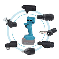 Kit combiné d'outils électriques multifonctions sans fil tout-en-un 18V/20V alimenté par batterie, application électrique avec ensembles d'outils pour mallette rigide