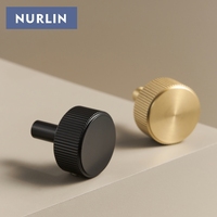 Poignées de meubles Nurlin en laiton massif, nouvelles poignées linéaires pour armoires, longues poignées en T, poignées de tiroir pour armoire, barres de placard, pieds carrés