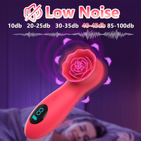 LCD-Display 9 Vibrations modi Rose Flower G-Punkt Vibrator Weiblicher Klitoris nippel Stimulator Tapping Rose Clit Vibrator für Frauen
