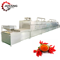 Machine de séchage et de stérilisation automatique PLC pour poudre de piment et flocons de piment rouge broyés, par micro-ondes