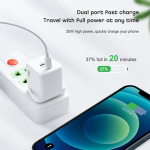 <span class=keywords><strong>Adaptateur</strong></span> <span class=keywords><strong>secteur</strong></span> Gan 30w chargeur mural <span class=keywords><strong>Usb</strong></span> pour téléphone Pd Type <span class=keywords><strong>C</strong></span> chargeur de téléphone portable - Product Image 2