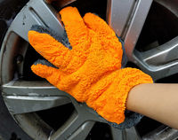 Gants de nettoyage en microfibre corail, réutilisables et lavables, pour la maison