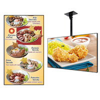 Pantalla Digital para Menú de Restaurante de 32, 43 y 55 Pulgadas, 2K 4K, Android, WiFi, Señalización Digital Publicitaria