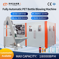 Máquina de Moldeo por Soplado Automática a Precio de Fábrica, 4 Cavidades, 4000 BPH, Máquina de Soplado de Botellas de PET para Botellas de Agua Potable