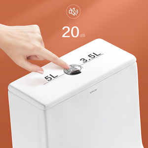 Inodoro Moderno de Cerámica de Una Pieza con Diseño de Flecha, Doble Descarga y Sifón en S para Baños - Product Image 4