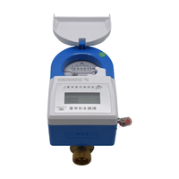 Reliable Brass Body Contactless RF Prepaid Water Meter, IC Card Smart Cold Water Meter Low Failure Rate for Long-Term Use