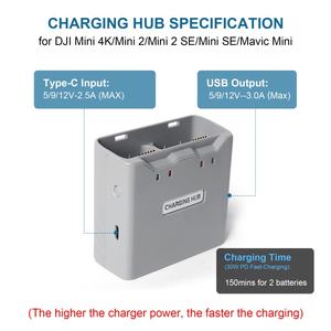 Nueva llegada Hub de carga de dos puertos bidireccional con <span class=keywords><strong>2</strong></span> baterías para <span class=keywords><strong>DJI</strong></span> <span class=keywords><strong>Mini</strong></span> <span class=keywords><strong>2</strong></span>/ se/<span class=keywords><strong>2</strong></span> se/ 4K - Product Image 4