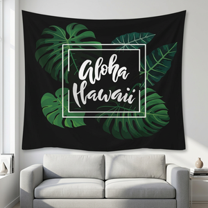 Tapiz de Pared de Poliéster con Estampado Floral Tropical, Lavable a Máquina, Decoración de Pared, Arte de Pared, Venta al por Mayor, Lavado a Mano 2 - Product Image 1