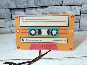 Tarjeta <span class=keywords><strong>de</strong></span> <span class=keywords><strong>Cumpleaños</strong></span> con Diseño <span class=keywords><strong>de</strong></span> Casete Retro, Regalo <span class=keywords><strong>para</strong></span> Amantes <span class=keywords><strong>de</strong></span> la Música, Crea tu Propia Mixtape con Etiquetas Adhesivas en Blanco <span class=keywords><strong>para</strong></span> Fiestas - Product Image 4