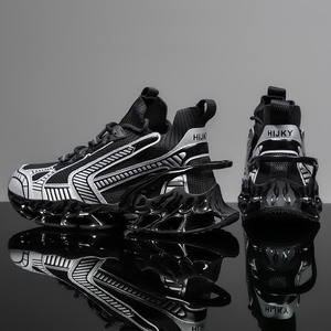 Últimas Zapatillas Deportivas Transpirables de Punto para Hombre, Calzado Técnico con Suela Hueca Única y Amortiguación, Zapatillas Urbanas de Moda - Product Image 5