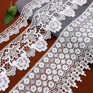 Nhiều Màu Sắc Polyester Sợi Pháp <span class=keywords><strong>Net</strong></span> Ren Trim Tay Mềm Mại Cảm Thấy Thêu Ren Với Hạt Cho Váy Giày Vải Trang Trí - Product Image 5