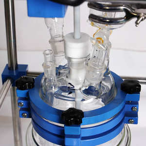 50L double layer glass reactor precise lab glass reactor for <b>temperature</b> - Product Image 6
