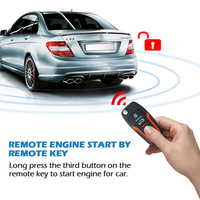 Espion chine bt voiture auto démarreur à distance contrôle sans clé entrée smartphone démarrage système d'alarme de voiture avec antidémarrage
