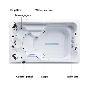 <span class=keywords><strong>Promotion</strong></span> 3.9m Longueur Extérieur Sans Fin Natation Spa Piscine Air Massage Acrylique <span class=keywords><strong>Whirlpool</strong></span> - Product Image 4