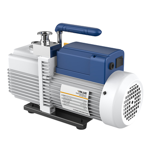 Klima için VRI-8 220V 550W 8m 3/h HVAC 2 aşamalı çift kademeli soğutma Mini döner kanatlı hava AC vakum pompası - Product Image 1