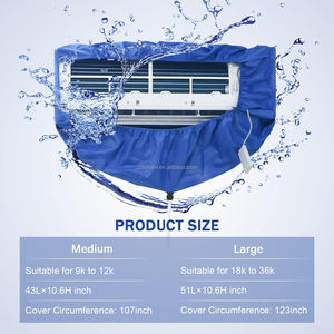 Mini Chia Treo Tường Điều Hòa Không Khí Làm Sạch Bìa Kit Không Thấm Nước Bụi Rửa Sạch Bảo Vệ Dịch Vụ Túi - Product Image 6