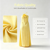 Robe longue maxi pour femme à fleurs 3D, dos nu, sans manches, texture froissée, bretelles réglables, pour soirée, plage, décontractée, robe d'été pour femme