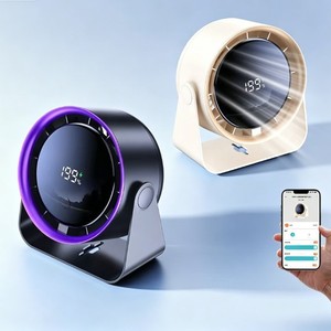 Desktop Cooling Fan 8-12 Hours Battery Life Quiet Operation <b>USB</b> Rechargeable Small <b>Wall</b> Mounted For Office Use - Product Image 3