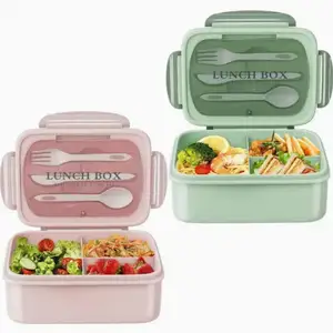 Boîte à déjeuner Portable de grande capacité, boîtier en plastique, Bento chauffant pour enfants, filles et garçons, avec chauffage micro-onde, au choix, rose, bleu, violet,