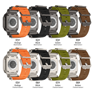 Cinturino traspirante in <span class=keywords><strong>nylon</strong></span> Eraysun con fibbia in metallo per <span class=keywords><strong>Apple</strong></span> <span class=keywords><strong>Watch</strong></span>, cinturino per smartwatch - Product Image 2