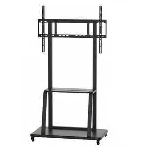 Supporto per Display Interattivo Mobile Personalizzato 65-86 Pollici Carrello Universale con Ruote Bloccabili Scaffale Autoportante in Metallo Carrello per Negozi - Product Image 2