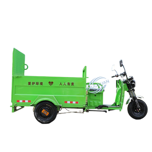 4-Bucket Flatbed Electric Sanitation Tricycle Customizable Waste Transfer Truck 100-200kg Payload 50-70km Range for Community - Product Image 4