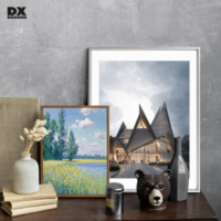 Cadre flottant en bois sur mesure DX Designs 8x10 11x14 pour toile tendue, cadre d'affichage mural DIY pour impressions sur toile