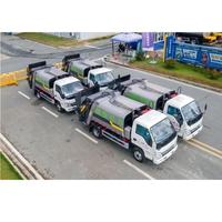 Camion à ordures compacteur Foton 4X2 de 5,8 mètres cubes, petit chargeur de déchets pour les zones résidentielles et l'assainissement municipal