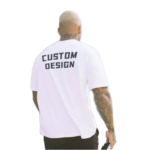 Camiseta de Alta Calidad Personalizada con Serigrafía de Logotipo, para Hombre, 100% Algodón, Estilo Hip Hop, Holgada, Ecológica - Product Image 1