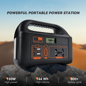 Melhor Preço: Estação de Energia Portátil Recarregável 150W com Lanterna LED e Painéis Solares 30W, Plugue EU - Conjunto Completo com Bateria de Chumbo-Ácido - Product Image 2