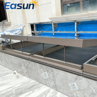 Fenêtre de toit de balcon à persiennes électriques automatiques en aluminium imperméable de style chinois à double vitrage Contrôle des insectes