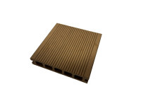 Plancher composite extérieur en WPC imperméable, grain de bois 3D, style européen, matériau en bambou brossé, planche en bois-plastique