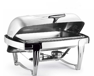 Hotel Fiesta único chapado en oro plata <span class=keywords><strong>mini</strong></span> calentador de comida giratorio plegable pequeña 11 L indio rectangular platos utilizado - Product Image 2