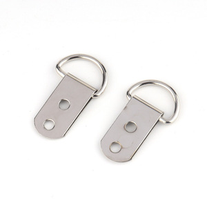 Stainless Steel Two Hole Hanging <b>Ring</b> For Picture Frames Photo Walls <b>Cross</b> Stitch Hooks - Product Image 1
