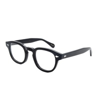 Monture de lunettes vintage rétro en acétate, style carré, taille Edison 46, inspirée de l'Amekaji, monture complète, verres en résine pour myopie