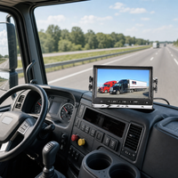 Moniteur de camion 7 pouces 1080P AHD, écran IPS HD, affichage de la vue arrière du véhicule, 12V-24V, étanche IP68, pour bus, remorque, usage intensif