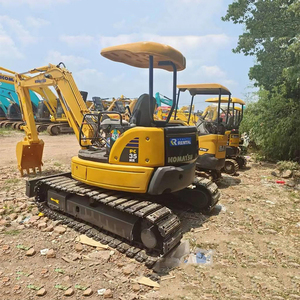 Excavadora de cadenas usada KOMATSU PC3-MR-3 de 3 toneladas, miniexcavadora hidráulica de 0.09 cbm, equipo Komatsu incluye motor, bomba, caja de cambios y engranajes. - Product Image 4